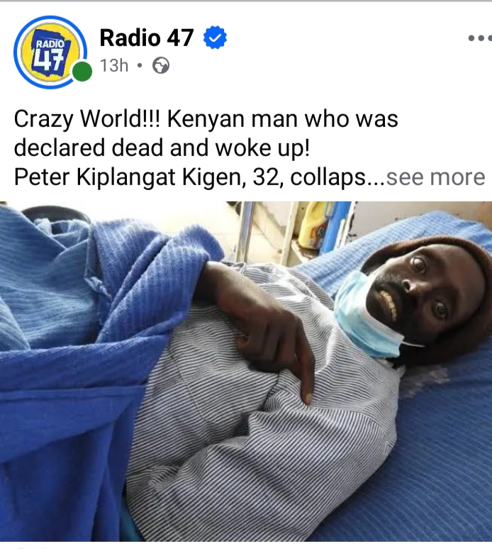 He Was Declared Dead, Taken to the Mortuary, and Woke Up Screaming During Embalming – The Shocking Story of Peter Kiplangat Kigen